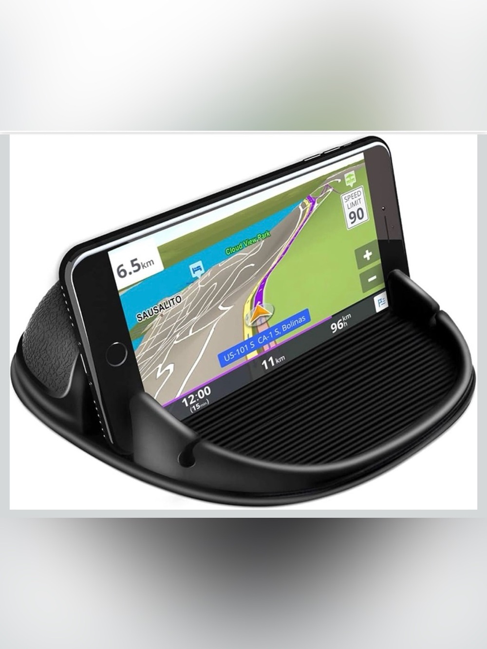 📱NEW Loncaster Universal Black Non-Slip Dashboard Phone & GPS Holder 📱